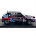 Macheta Lancia Delta integrale. tri. to biason a. sacco monte carlo scara 1/18 negru rosu si albastru - imagine 4
