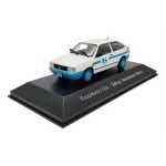 Macheta Volkswagen gol sabesp saneamento basico scara 1/43 alb si albastru - imagine 3