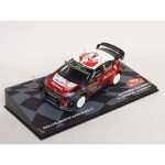 Macheta Citroen c3 wrc #8 s. lefebvre/g. moreau Raliul Monte Carlo 2017 scara 1/43 rosu si alb