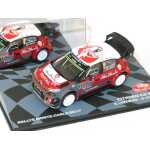 Macheta Citroen c3 wrc #8 s. lefebvre/g. moreau Raliul Monte Carlo 2017 scara 1/43 rosu si alb
