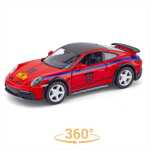 Macheta Porsche 911 rallye editie cu grafica speciala scara 1/32-38 rosu - imagine 4
