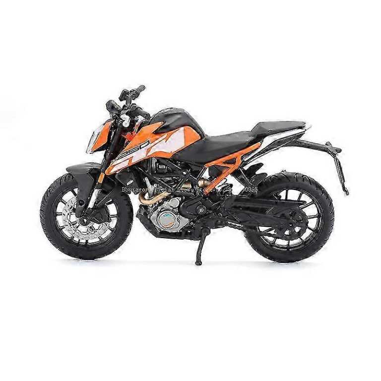 Macheta motocicleta KTM 250 duke scara 1/18 portocaliu si negru