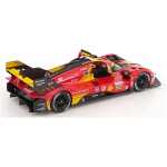 Macheta auto 2024 ferrari 499p #50 fuoco/molina/nielsen castigatoare la Cursa de 24 de Ore de la Le Mans 2024 scara 1/24 rosu galben si negru