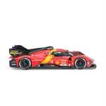 Macheta auto 2024 ferrari 499p #50 fuoco/molina/nielsen castigatoare la Cursa de 24 de Ore de la Le Mans 2024 scara 1/24 rosu galben si negru - imagine 3