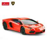 Macheta Lamborghini Aventador LP700-4 scara 1/18 portocaliu - imagine 3