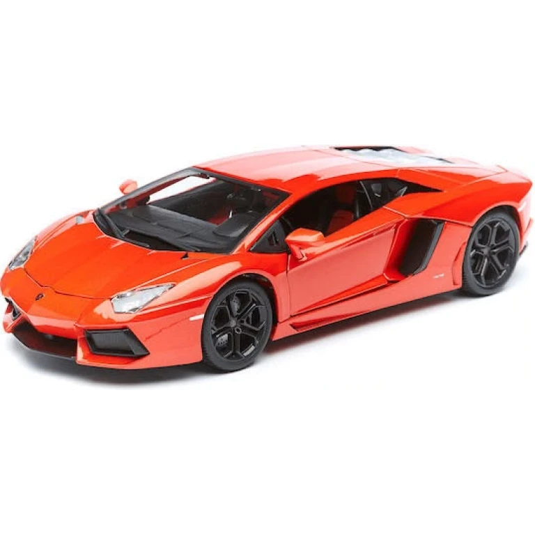 Macheta Lamborghini Aventador scara 1/18 portocaliu