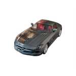 Macheta Mercedes benz sls amg 2011 editie limitata matt grey cu elemente transparente si interior rosu scara 1/43 - imagine 3