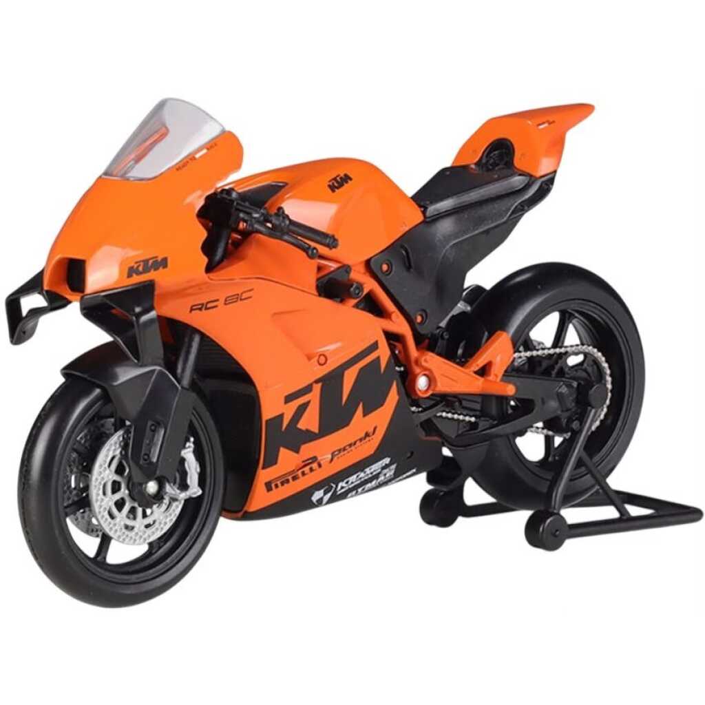 Macheta motocicleta KTM rc 8c scara 1/12 portocaliu