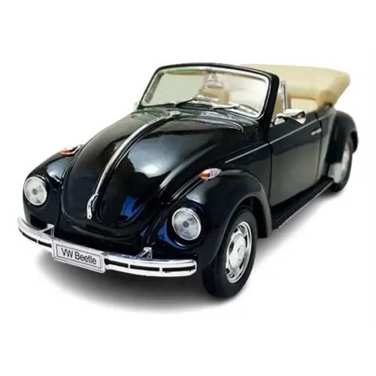 Macheta Volkswagen Beetle cabrio 1960 scara 1/24 negru