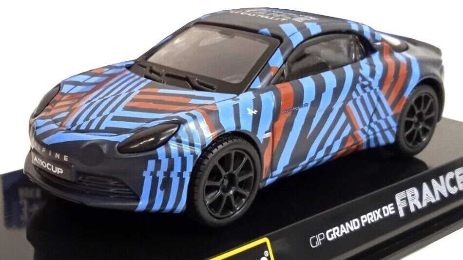 WhatsApp Image 2026-07-16 at 15.02.25 Macheta Renault Alpine a110 Marele Premiu al Frantei 2022 scara 1/43 albastru rosu si negru