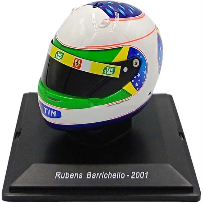 Macheta Casca Formula 1 Rubens Barrichello 2001 gp brasile scara 1/5 multicolor