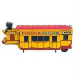Macheta rulota Pinder circus autoutilitara creperie/snack 22cm scara 1/43 - imagine 3