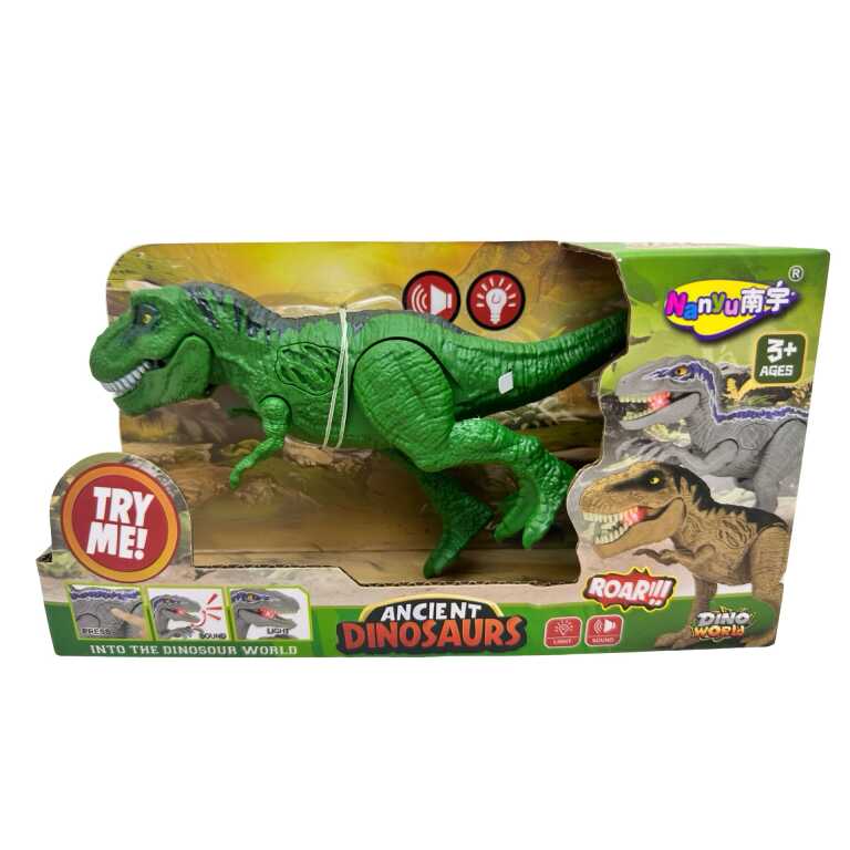 Dinozaur T-Rex cu Lumini si Sunete 12 cm