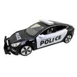 Macheta Auto Tesla Model 3 Politie Metal Die-Cast cu Lumini Sunete si Pull-Back