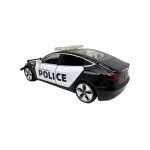Macheta Auto Tesla Model 3 Politie Metal Die-Cast cu Lumini Sunete si Pull-Back - imagine 4