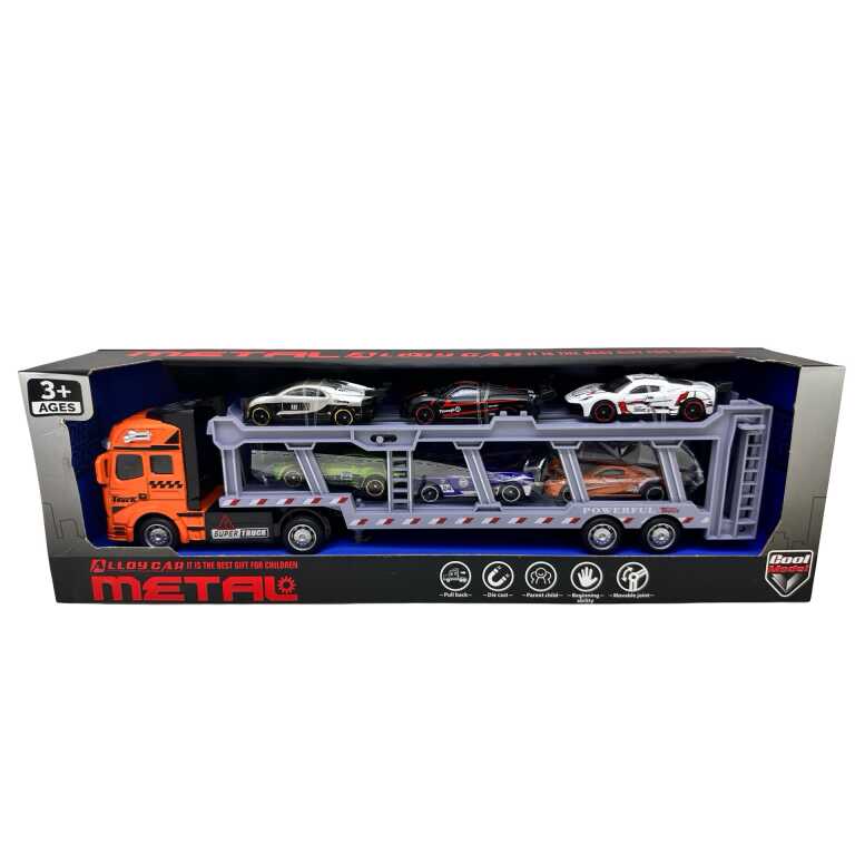Camion Transportor Auto cu 6 Masinute Metalice