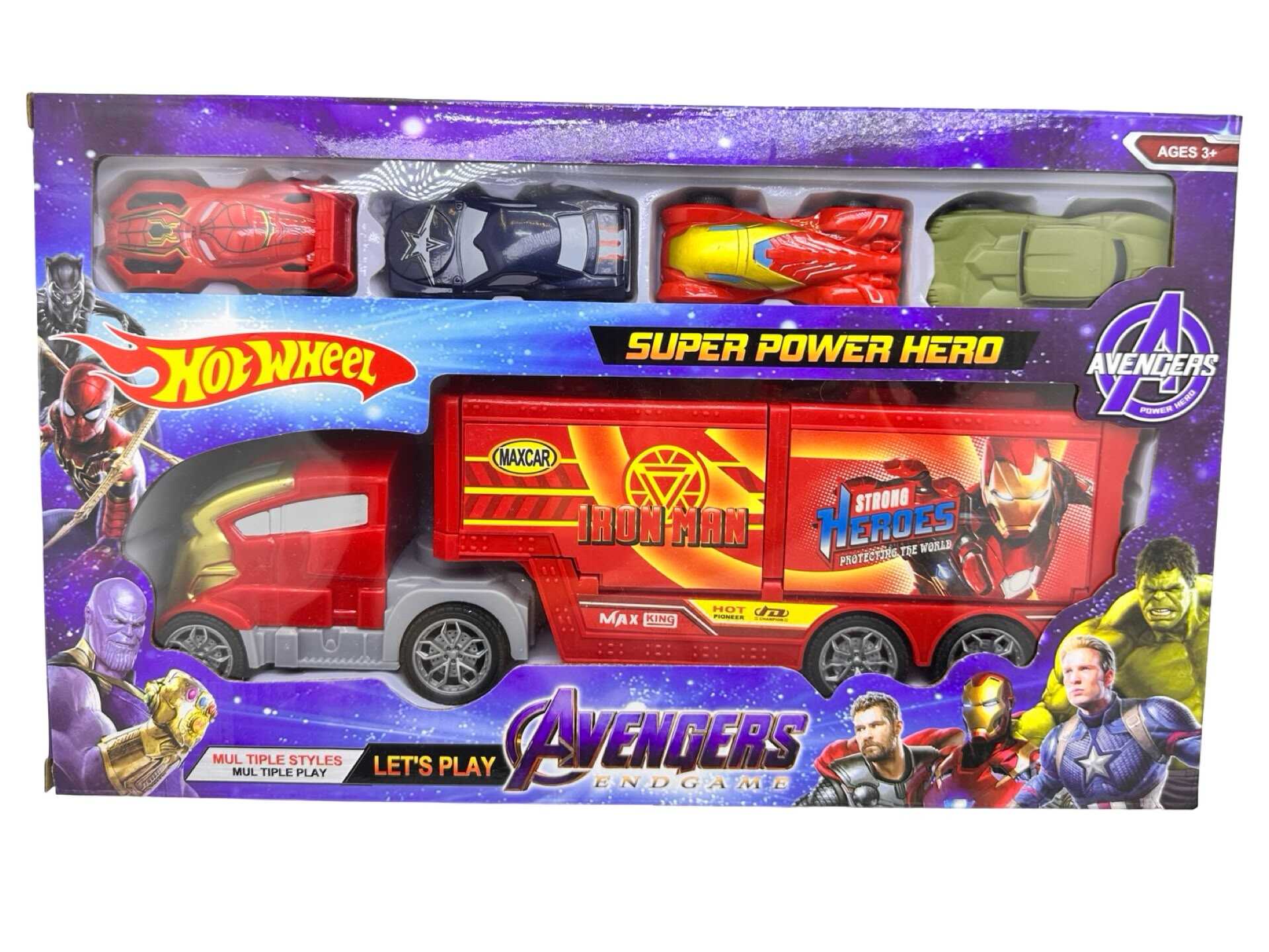 WhatsApp Image 2026-07-25 at 15.45.49 (4) Camion Transportor Avengers cu 4 Masinute Super Eroi