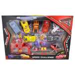 Set Cars cu 6 Masinute Avion Elicopter si Accesorii