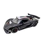 Macheta Auto Koenigsegg Jesko Attack Negru 1:32 Metal Die-Cast cu Lumini si Sunete