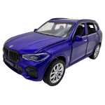 Macheta Auto BMW X5 Albastru 1:28 Metal Die-Cast - imagine 4