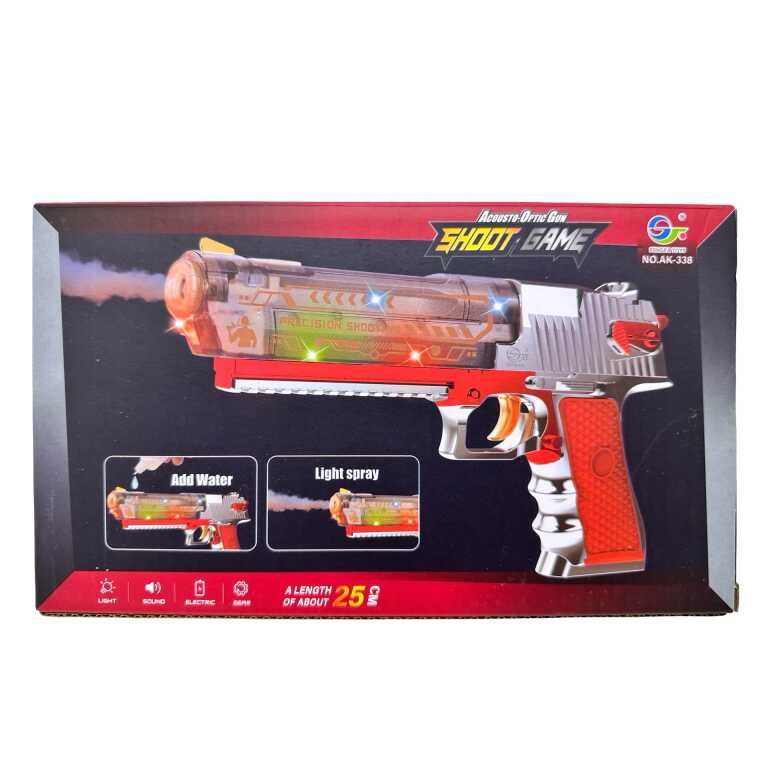 Pistol de Jucarie cu Aburi Lumini si Sunete 25 cm