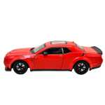 Macheta Auto Dodge Challenger SRT Hellcat Rosu 1:24 Metal Die-Cast cu Lumini si Sunete - imagine 4