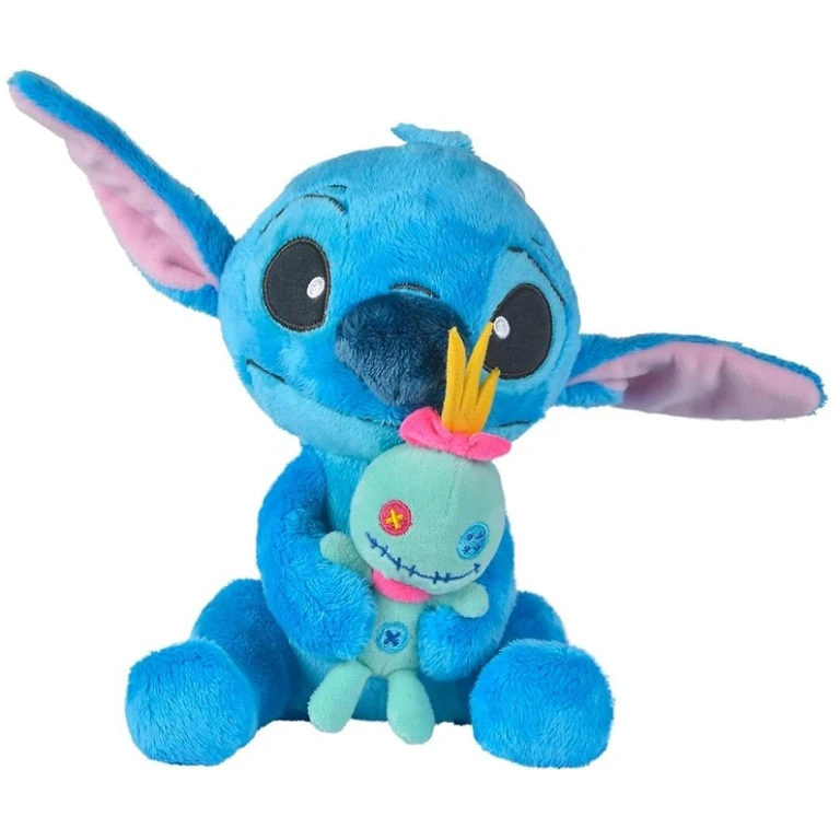 Jucaria de plus Stitch cu Scrump este inspirata de indragitele personaje Disney si se remarca prin designul simpatic si culorile vii. Stitch tine in brate papusa Scrump, oferind jucariei un aspect special si usor de recunoscut. Realizata din plus moale si placut la atingere, jucaria este potrivita pentru imbratisari, joaca sau decorarea camerei copilului. Detaliile brodate ale fetei, urechile mari si combinatia de albastru, mov si verde redau aspectul caracteristic al personajelor. Cu o inaltime de aproximativ 25 cm, jucaria este usor de transportat si poate fi oferita cadou fanilor Stitch sau colectionarilor de personaje Disney. Caracteristici: Personaj: Stitch cu papusa Scrump Inaltime: aproximativ 25 cm Material: plus moale si placut la atingere Culoare predominanta: albastru Detalii brodate Stitch tine papusa Scrump in brate Potrivita pentru joaca, imbratisari, decor sau colectie Varsta recomandata: 3 ani+ Jucaria de plus Stitch cu Scrump este o alegere potrivita pentru zile de nastere, sarbatori sau orice alta ocazie speciala.