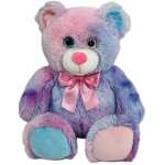 Jucarie de plus Urs Ursulet roz cu detalii bleu 54 cm
