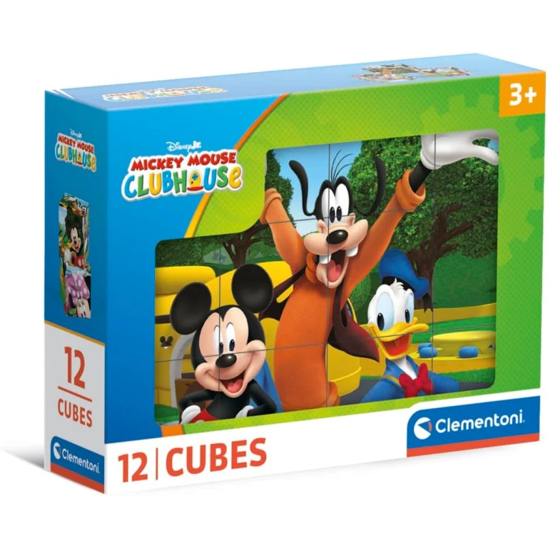 12 Cuburi Tip Puzzle - Mickey Mouse Club House