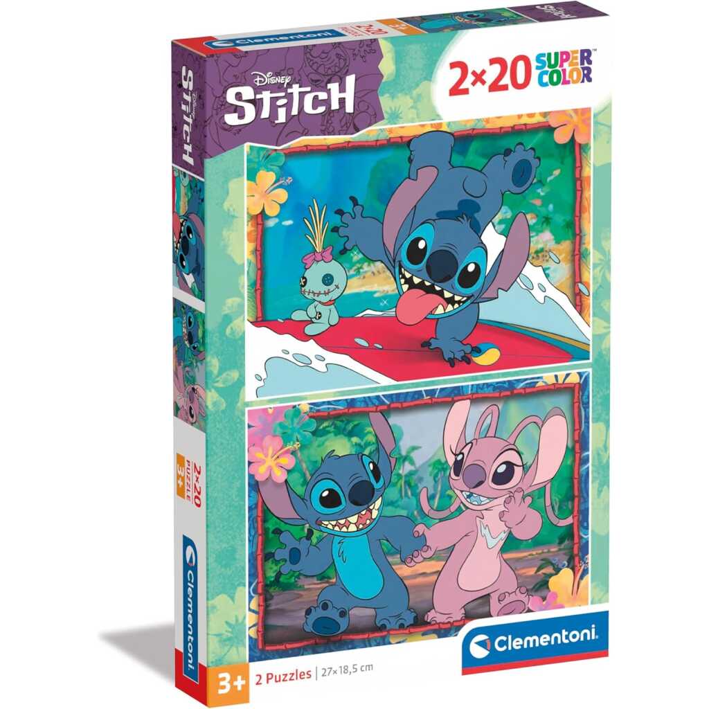 Set puzzle Disney Stitch Clementoni 2 in 1 2x20 piese