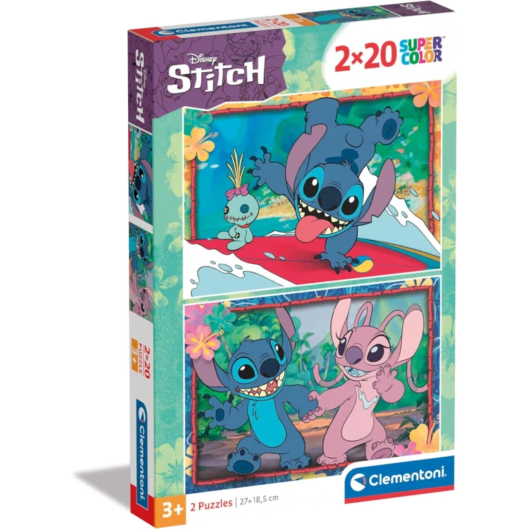 Set puzzle Disney Stitch Clementoni 2 in 1 2x20 piese