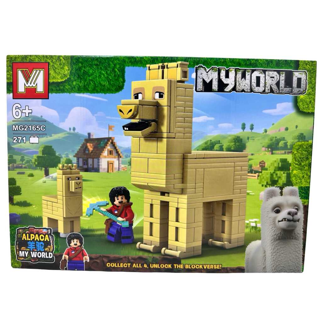 Set de construcție My World Alpaca cu personaj 271 piese mg2165c