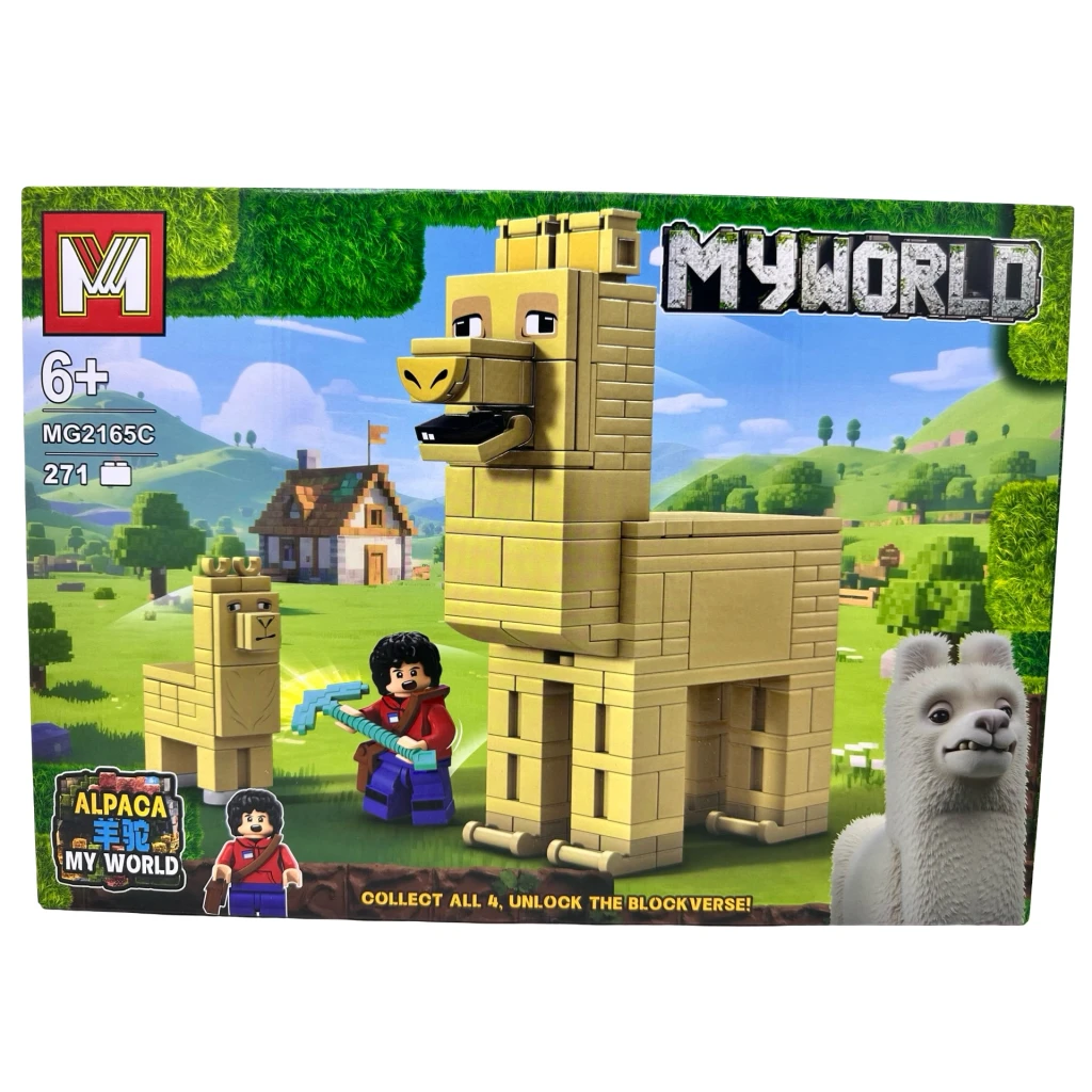 Set de construcție My World Alpaca cu personaj 271 piese mg2165c