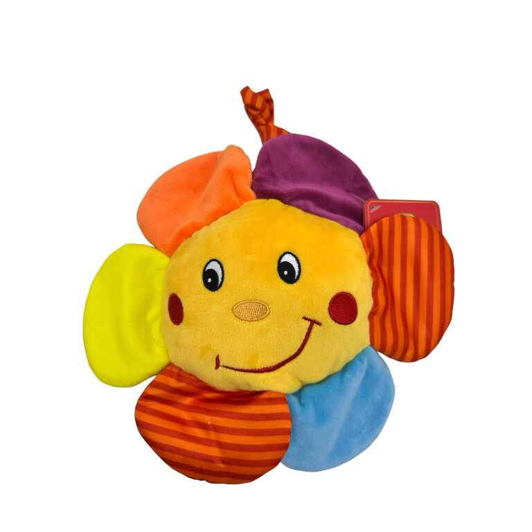 Floare de pluș muzicală pentru bebeluși cu mecanism mecanic și sfoară