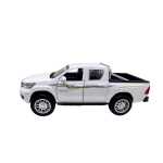 Mașinuță metalică Toyota Pickup 4x4 albă cu lumini sunete uși deschizabile și mecanism cu resort - imagine 7