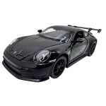 Machetă metalică Porsche 911 GT3 neagru scara 1:32 cu lumini sunete uși deschizabile și mecanism cu resort - imagine 4