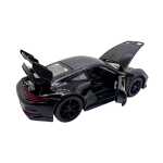 Machetă metalică Porsche 911 GT3 neagru scara 1:32 cu lumini sunete uși deschizabile și mecanism cu resort - imagine 11