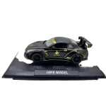 Machetă metalică Nissan GT-R neagră Liberty Walk scara 1:22 cu uși capotă și portbagaj deschizabile sunet si lumini - imagine 6