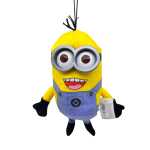 Minion de Pluș 20 cm Galben cu Ochelari și Salopetă Albastră