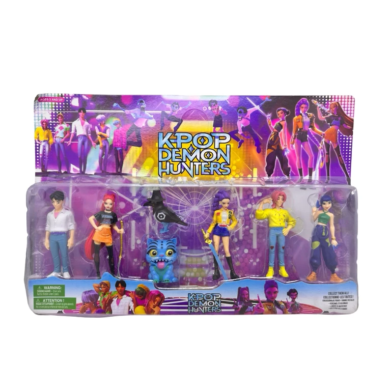 Set figurine KPop Demon Hunters – personaje și mascote