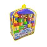 Set cuburi de construcție educative cu cifre și figurine – 43 piese Animal Park