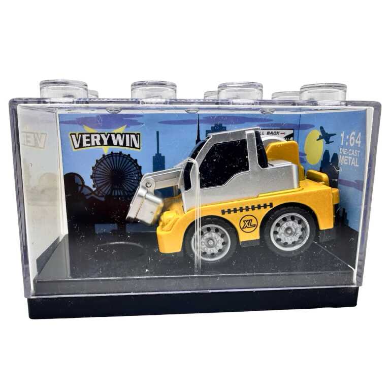 Mașini utilaje de construcții metalice 1:64 cu mecanism pull back – diverse modele