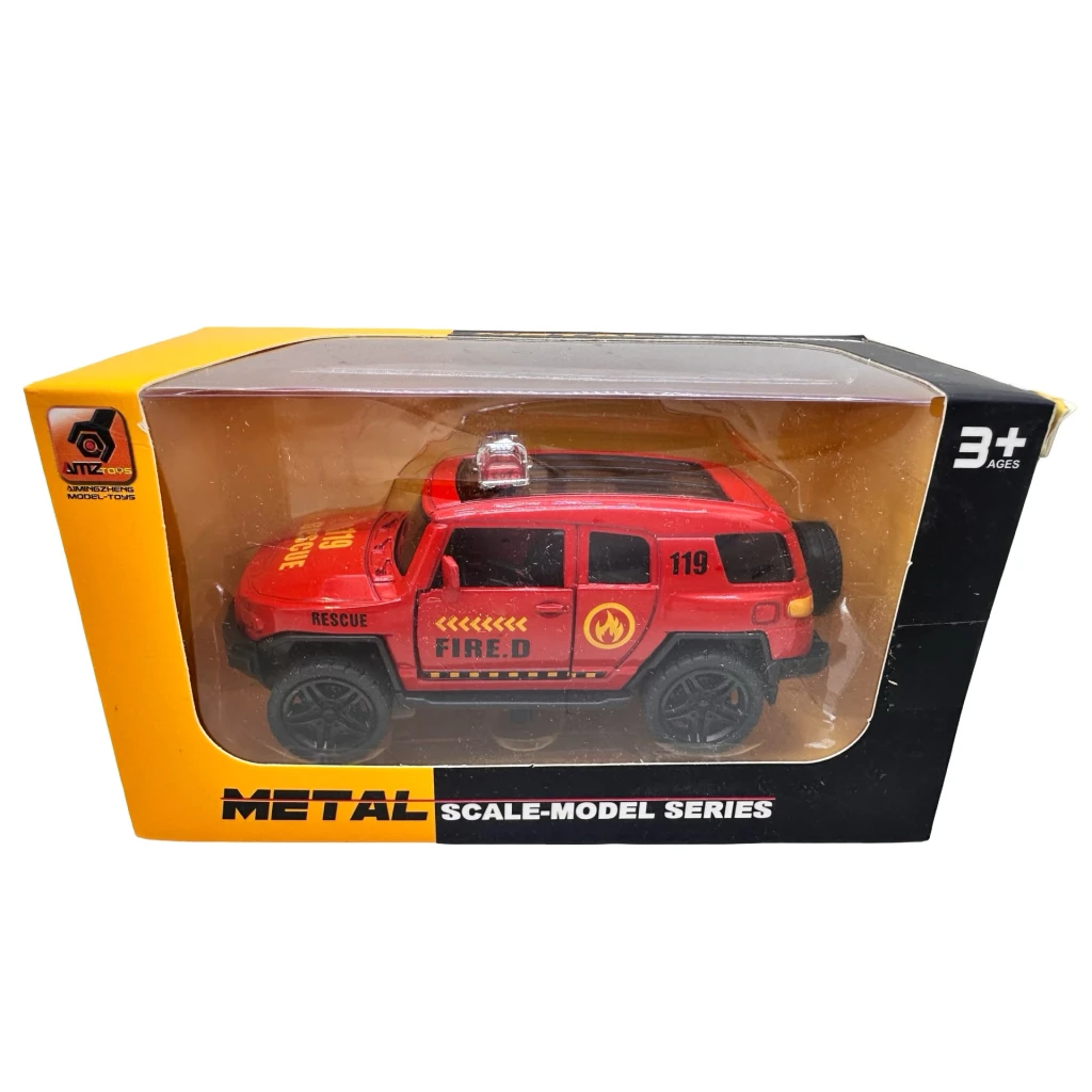 Mașinuță metalică SUV Pompieri 1:43 – Machetă auto de intervenție