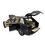 Machetă metal Rolls Royce Cullinan 1:24 de lux negru cu efect de fum lumini sunete uși/capotă/portbagaj funcționale și mecanism pull back - imagine 15