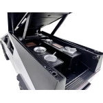 Macheta Tesla Cybertruck argintie cu ATV detașabil scara 1:24 cu lumini sunete și mecanism pull back - imagine 9