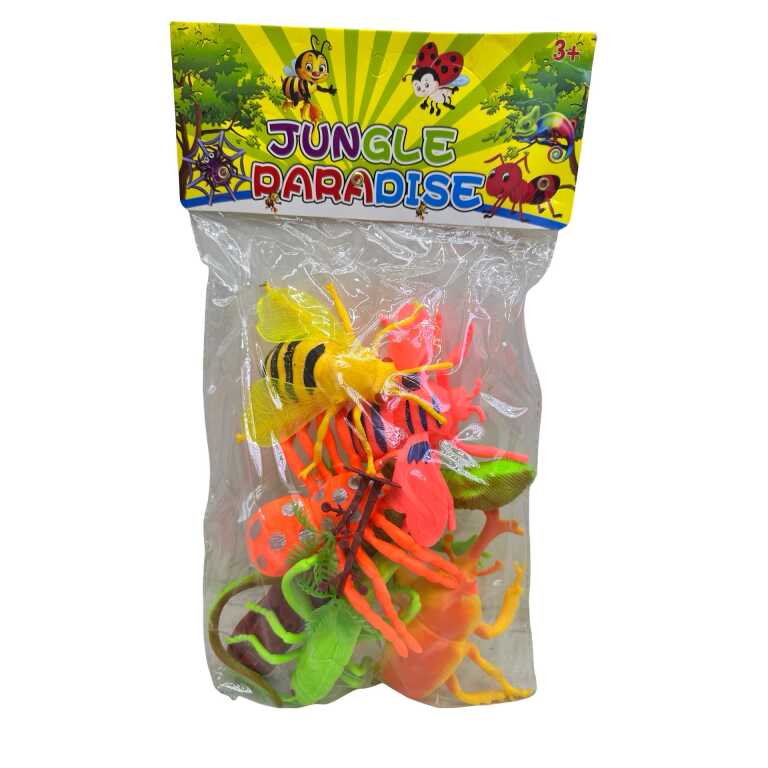 Set figurine insecte și vietăți Jungle Paradise – modele colorate