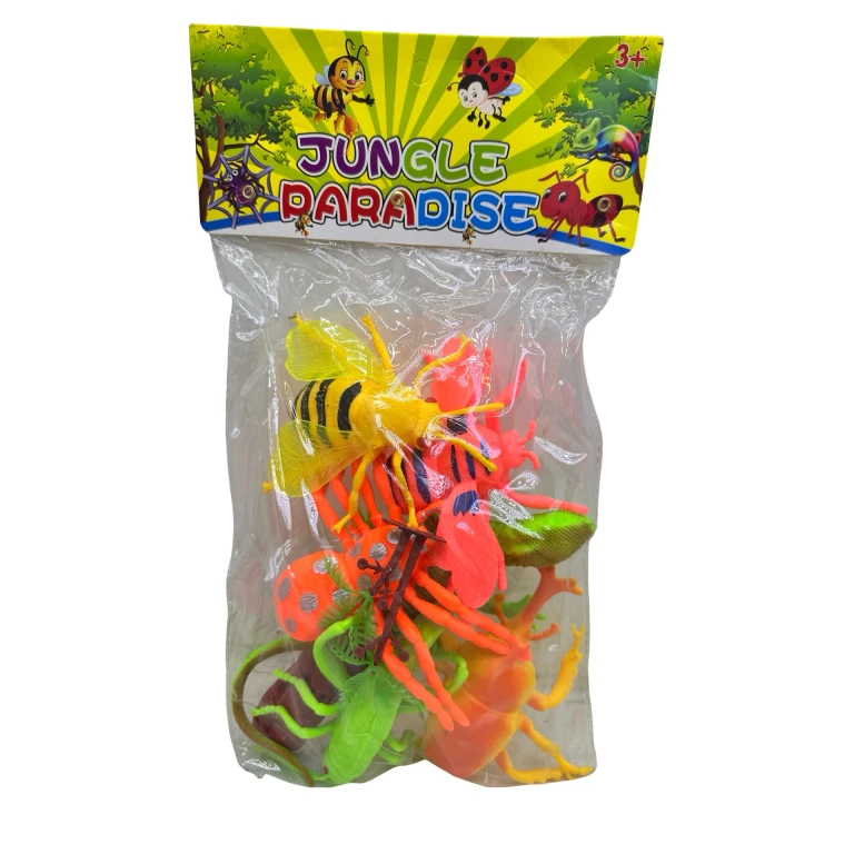 Set figurine insecte și vietăți Jungle Paradise – modele colorate