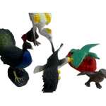 Set figurine păsări sălbatice cu accesorii – mini modele