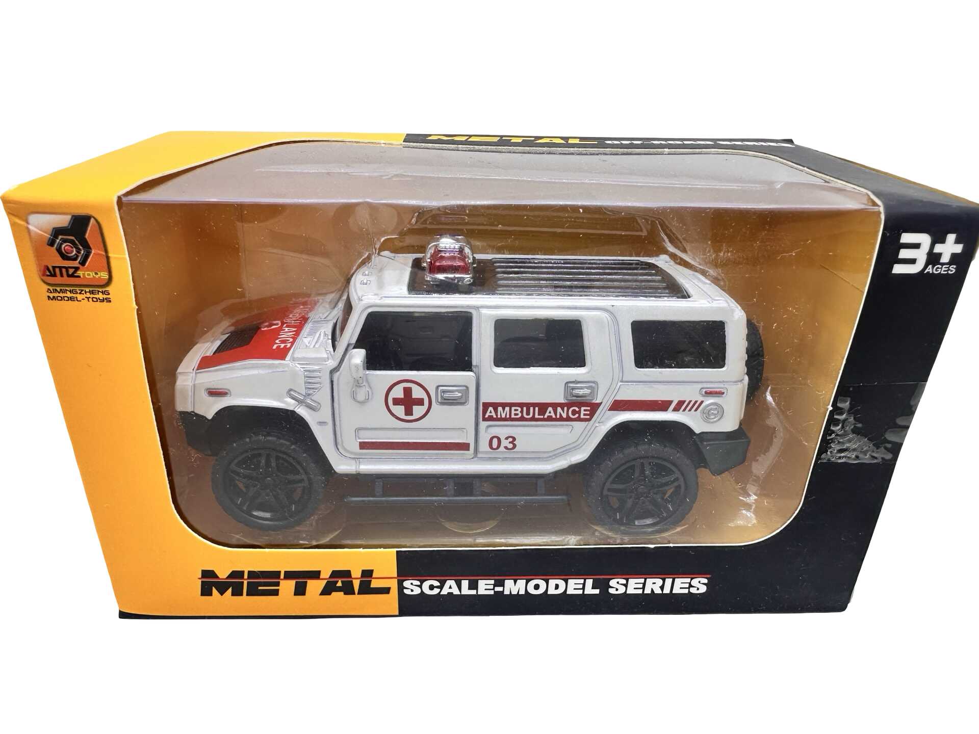 img_1909 Machetă Ambulanță SUV din Metal Mașinuță de Intervenție - imagine 1