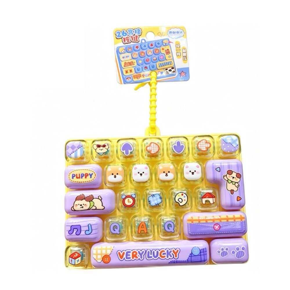 img_2542 Jucărie Fidget Tastatură Pop It cu 26 Taste – Antistres Senzorială Model Puppy - imagine 1